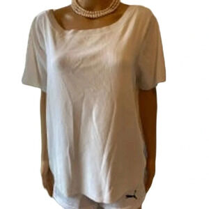 VTG Y2K Worthington Grannycore Casual Summer Beach White Top Women Plus Size 1X